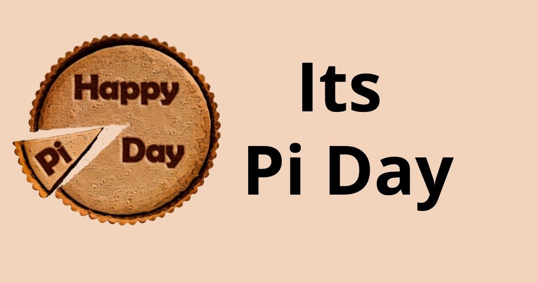 Yes, it’s Pi Day
