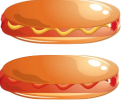I put jam on the bun.