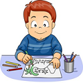 colouring a picture