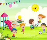 playing in the park