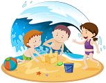 going to the beach