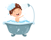Taking a bath every day