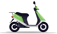 An electric scooter