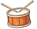 A drum – because it vibrates when hit
